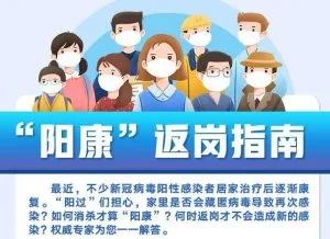“阳过”何时可以上班?一份“阳康”返岗指南请收好 4 “阳过”何时可以上班?一份“阳康”返岗指南请收好